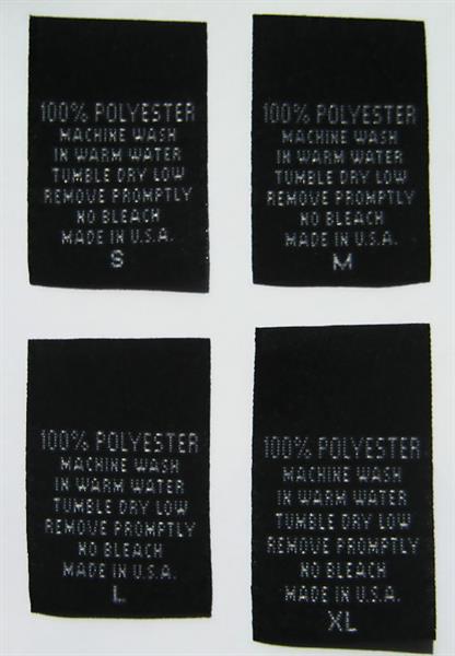 polyester label